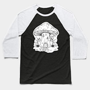 Fairy Mushroom House Baseball T-Shirt